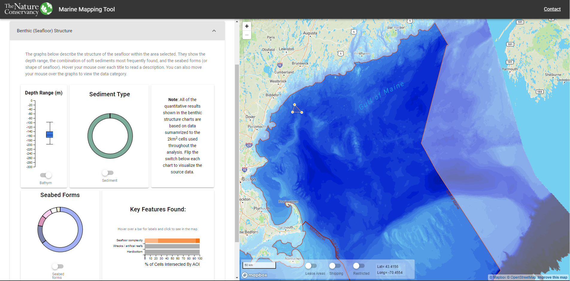 The Nature Conservancy's Marine Mapping Tool